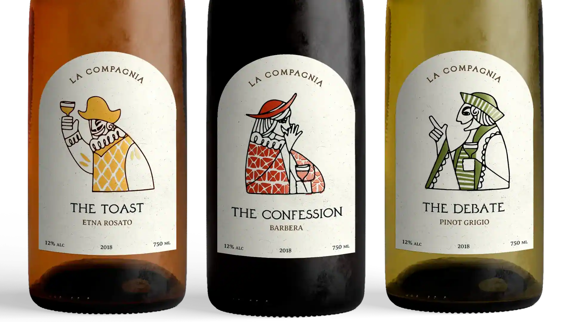 La Compagnia branding project hover effect