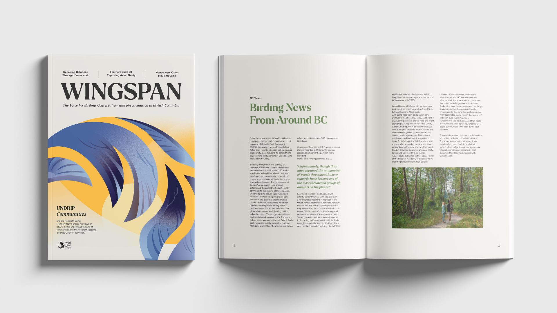 Menu spread of act 1