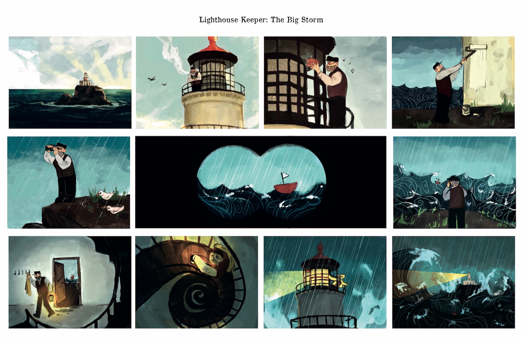 Mixed-media portfolio artwork