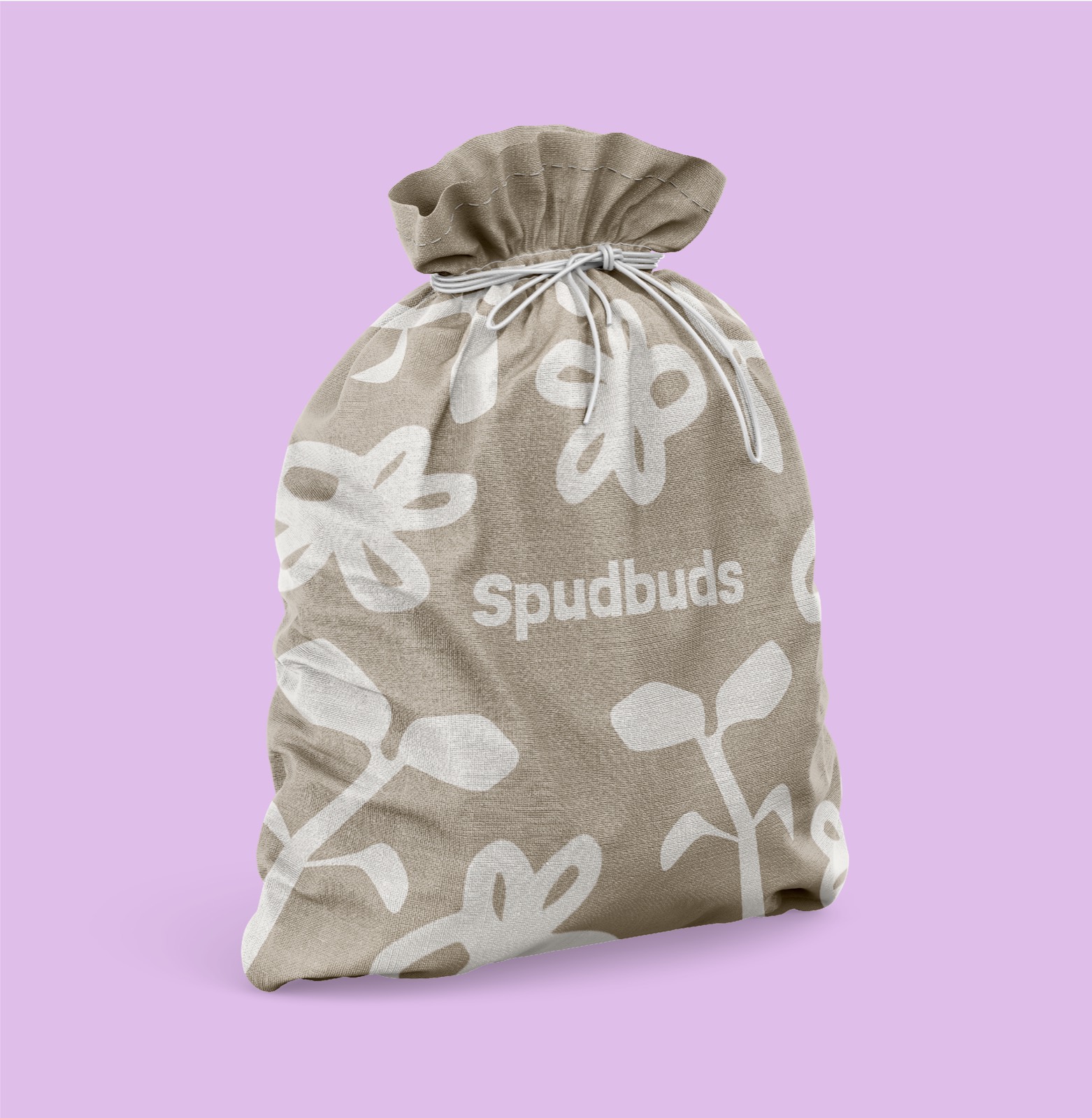 Spudbuds floral brand pattern artwork